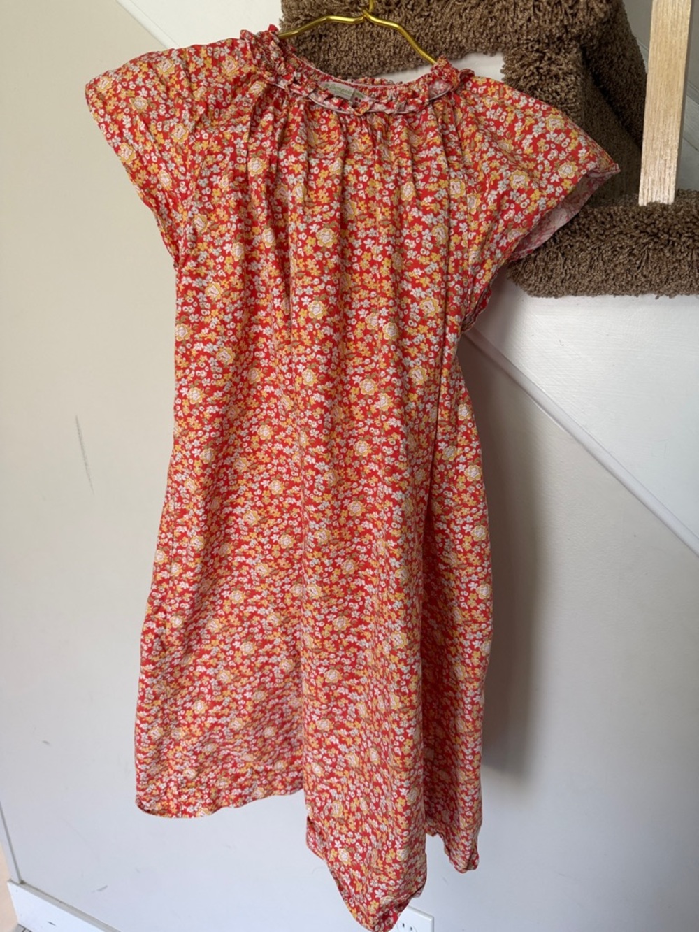 Bonpoint Goldina ruffled cotton dress
14YR